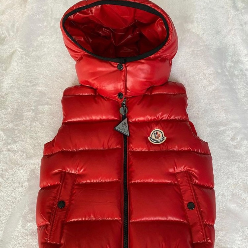 Red Moncler jacket